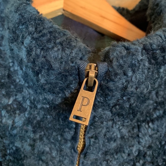 Pendleton Fuzzy Sherpa Deep Pile Full Zip Teal Jacket, size XL - Picture 5 of 11